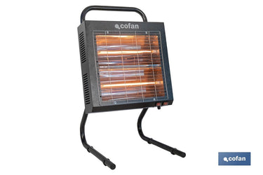 Cofan – Calefactor Infrarrojo de Onda Corta 3000W | Protección IPX4 | Alta Eficiencia para 40 m²